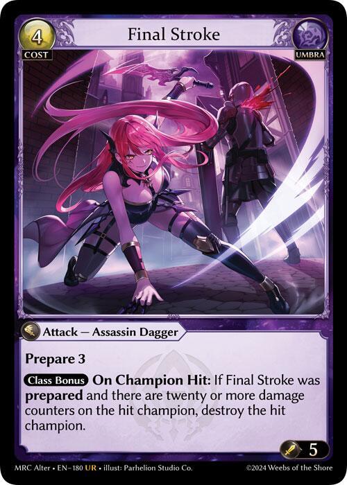 Final Stroke - Mercurial Heart Alter Edition - Grand Archive TCG