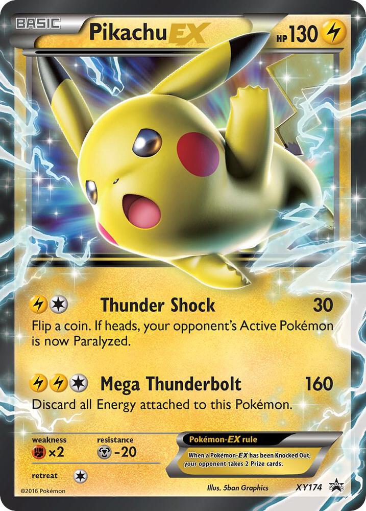 Pikachu EX - XY174 - Jumbo Cards - Pokemon - TCGplayer.com