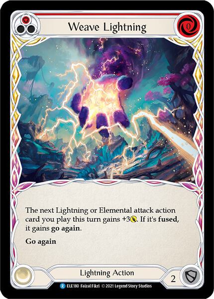 Weave Lightning (Red) - Tales of Aria - Flesh and Blood TCG