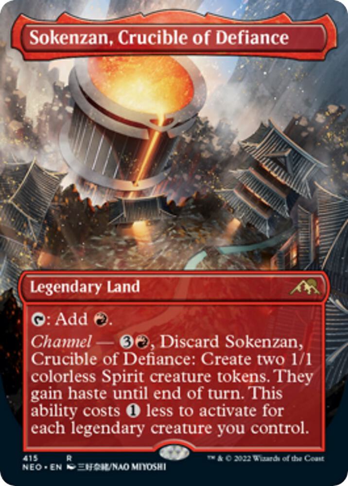 Sokenzan, Crucible of Defiance (Borderless) - Kamigawa: Neon