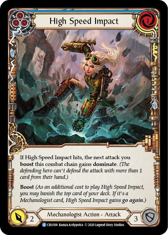 High Speed Impact (Blue) - Crucible of War - Flesh and Blood TCG