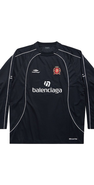 Balenciaga - Paris Soccer Long Sleeve Oversized T-Shirt