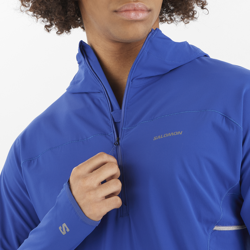 Men's Sense Aero Hybrid Half-Zip (Surf the Web) — TC Running Co