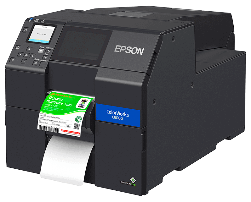 Epson ColorWorks CW-C6000P Gloss Color Inkjet Label Printer with