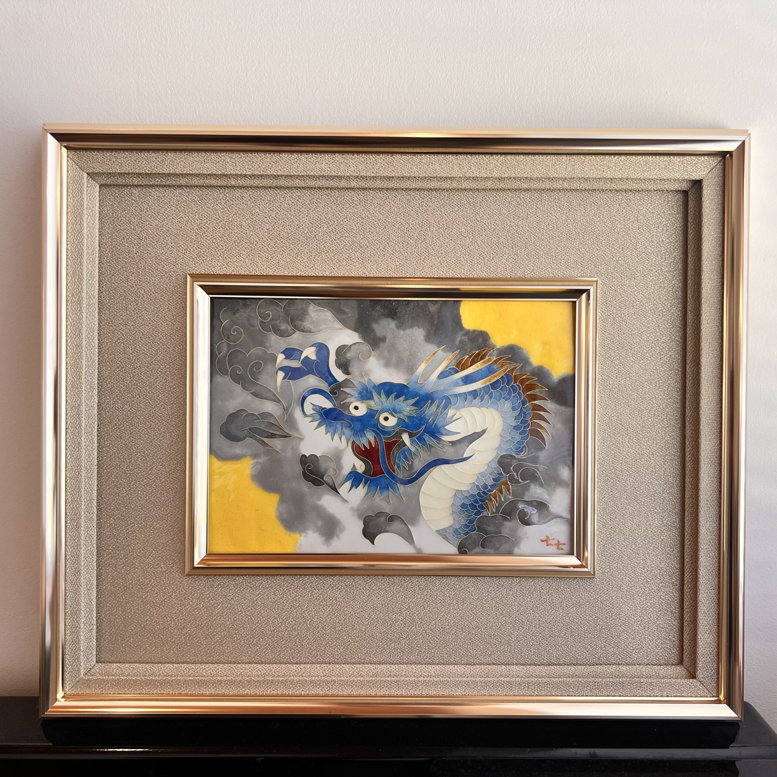 七宝額絵《龍》5＊7 – 田村七宝工芸 七宝焼窯元【公式サイト】