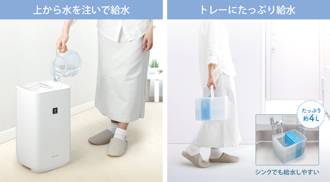 HV-S75-W シャープ プラズマクラスターハイブリッド式加湿器