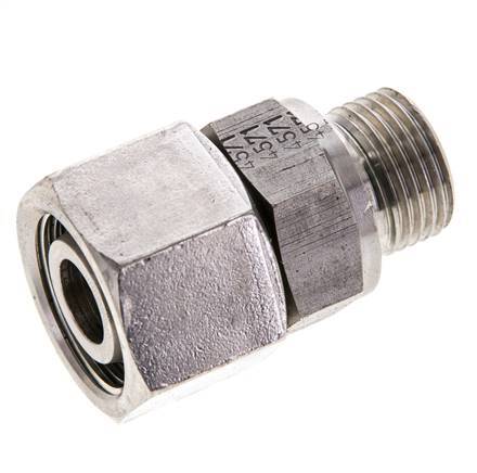 15L & M18x1.5 Stainless Steel Straight Swivel with Male Threads