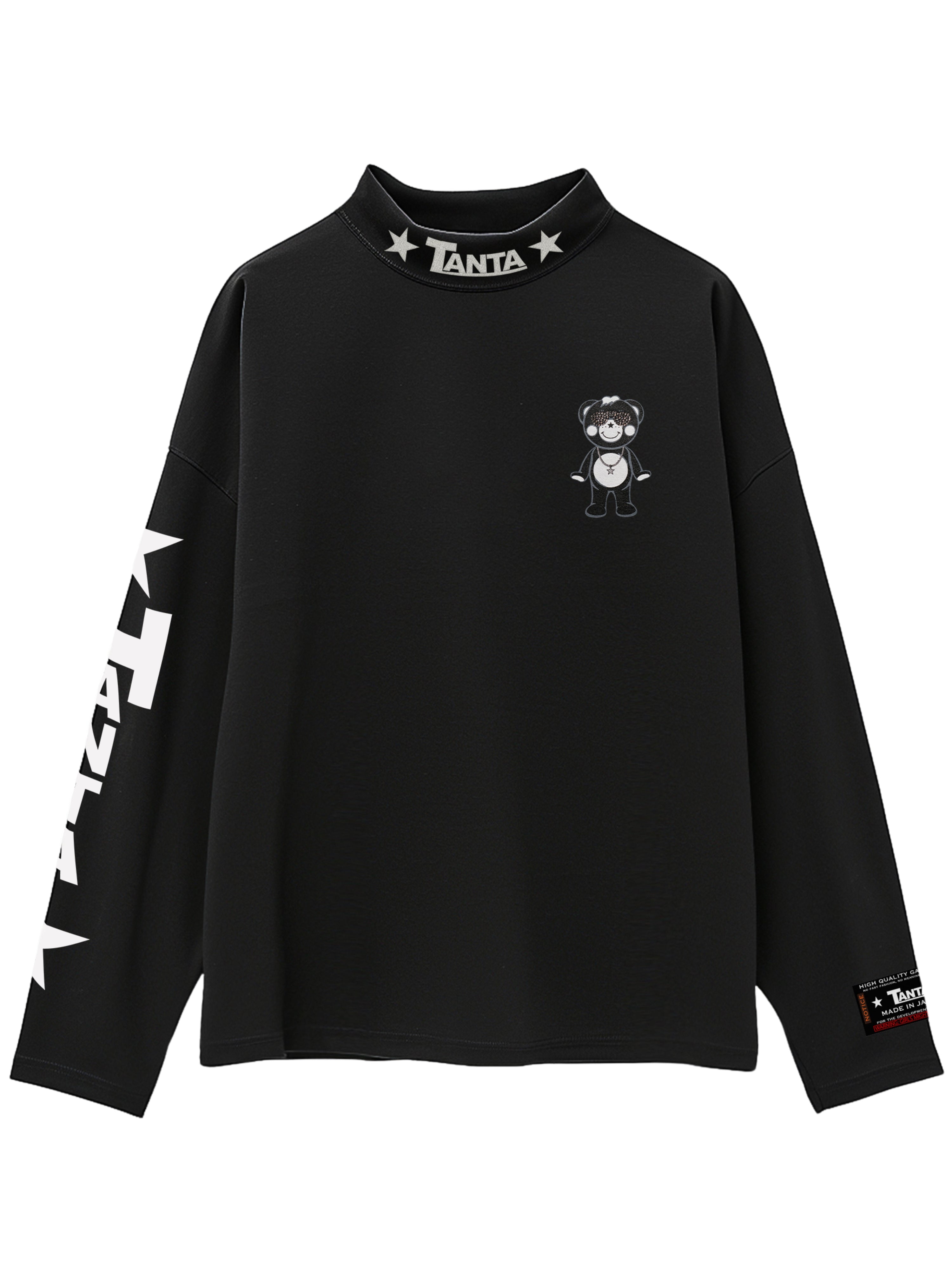 TANTA モックネックロングスリーブシャツ - 日本製高品質コットンと