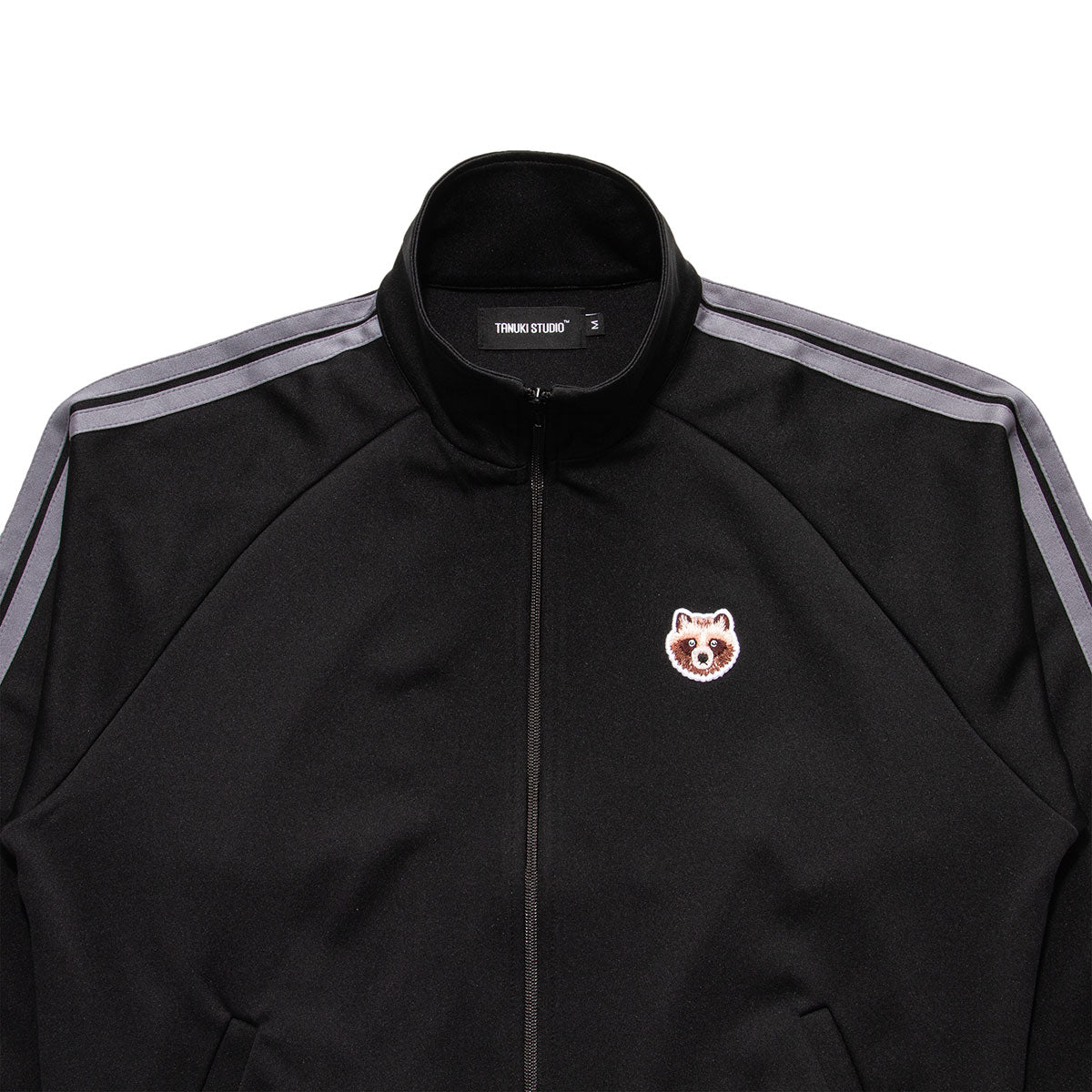 2 Line Track Jacket - Black – TANUKI STUDIO