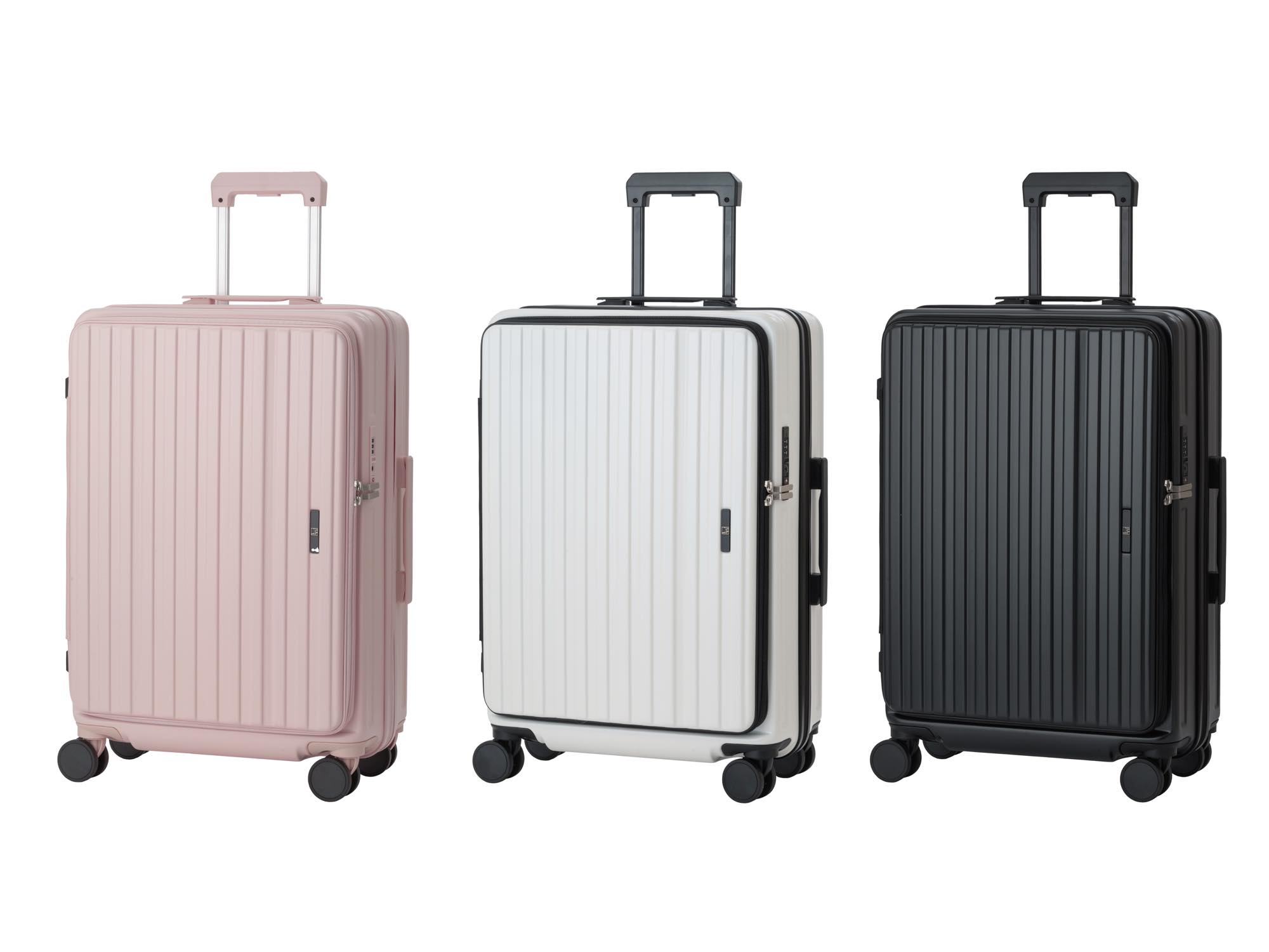 USBポート＆ドリンクホルダー搭載の多機能フロントオープンスーツ