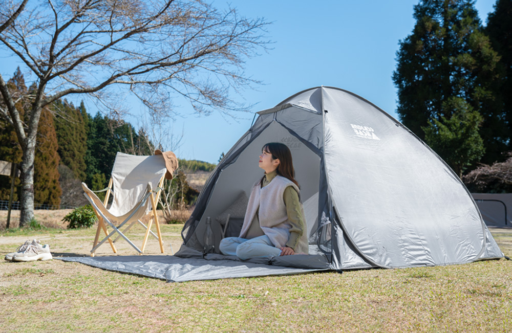 □＜リリース＞完全遮光のポップアップテント登場 | タンスのゲン株式会社