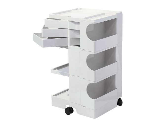 ボビーワゴン 3段3トレイ(ボビーワゴン 3ダン3トレイ)[タブルーム]