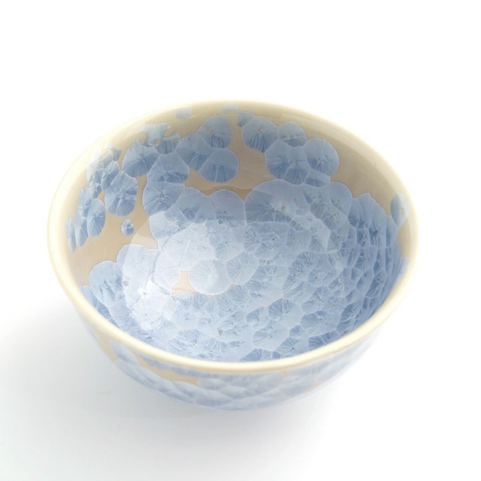 花結晶 【京焼・清水焼】花結晶 茶碗（銀花）〈1個〉 |皿や鉢など和