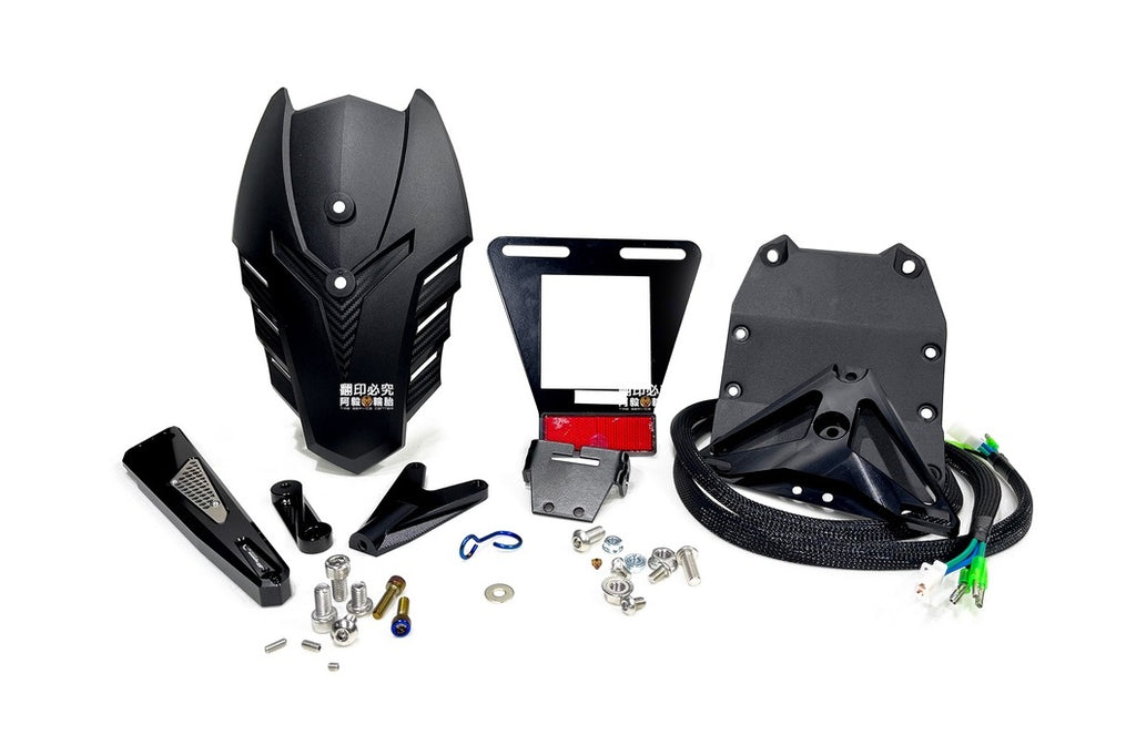 APEXX Rear Wheel Upper Fender With License Plate Kit KRV 180