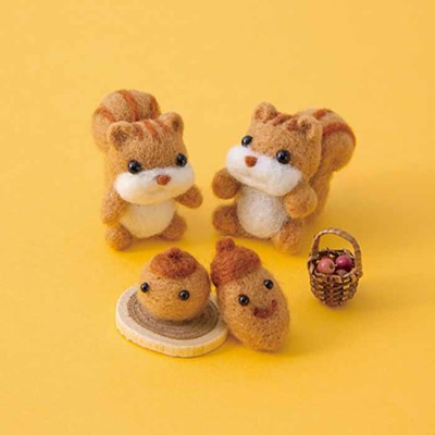 かんたんキュートなニードルフェルト もふもふビレッジ生地の通販