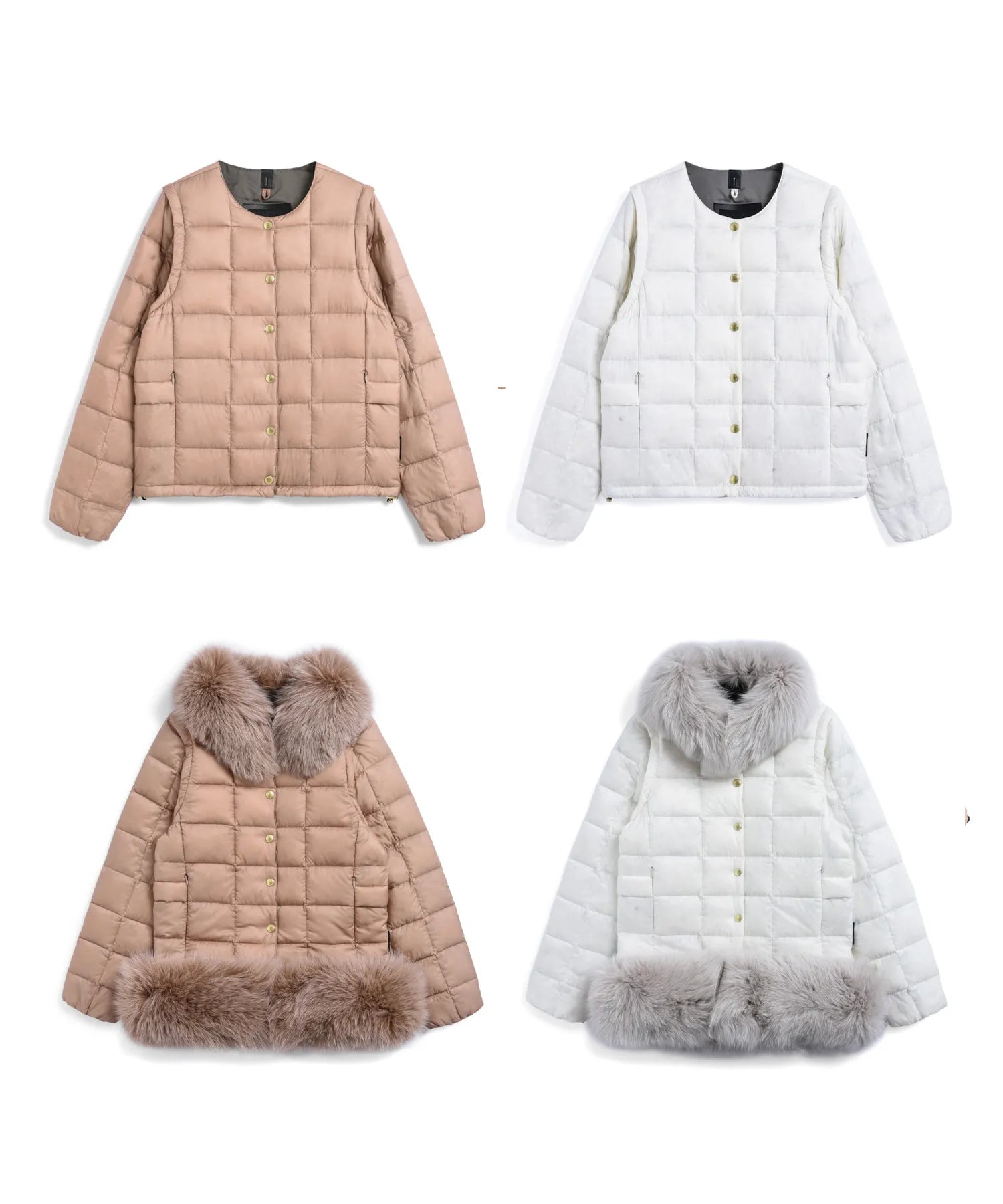 WOMEN】”クルーネック” インナーダウンセット（DNX TEXTILE）(EX-W04A