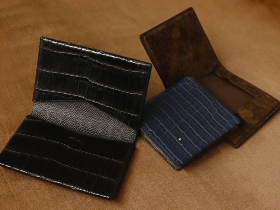 T.MBH 葉合わせ コインケース ポロサス クロコダイル