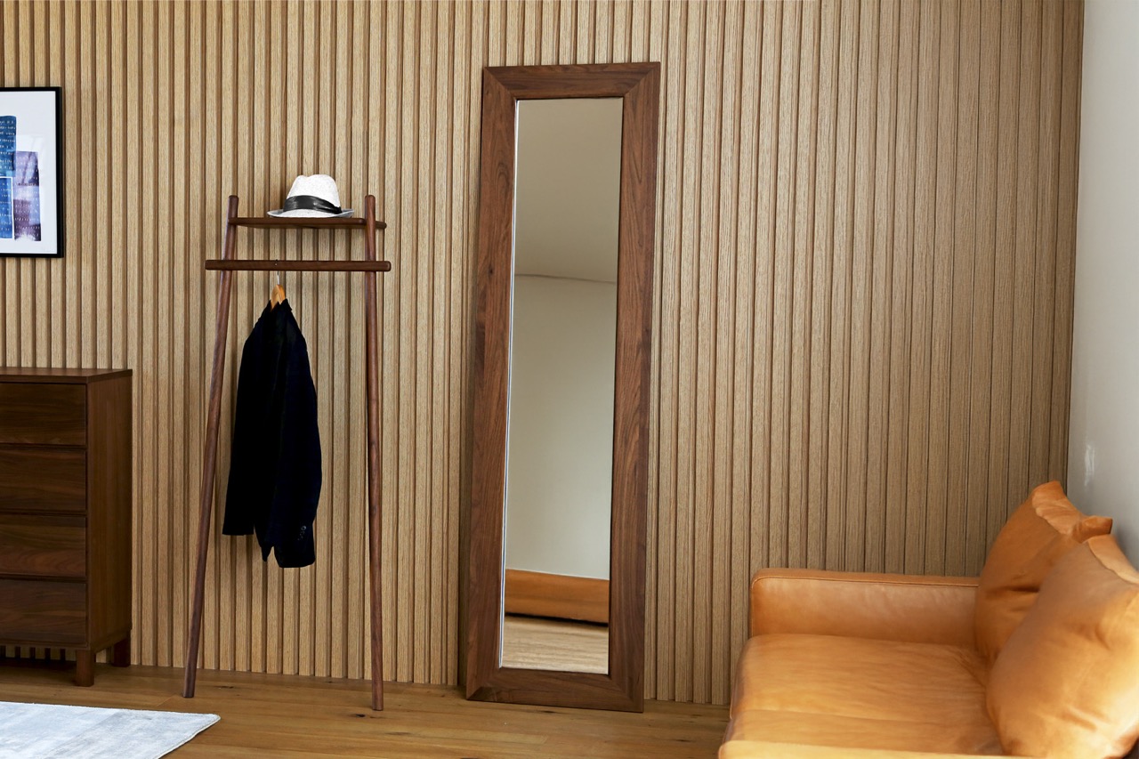 プレーンミラー 49SMALL WALNUT(W49×D2×H180cm) | 高野木工株式会社