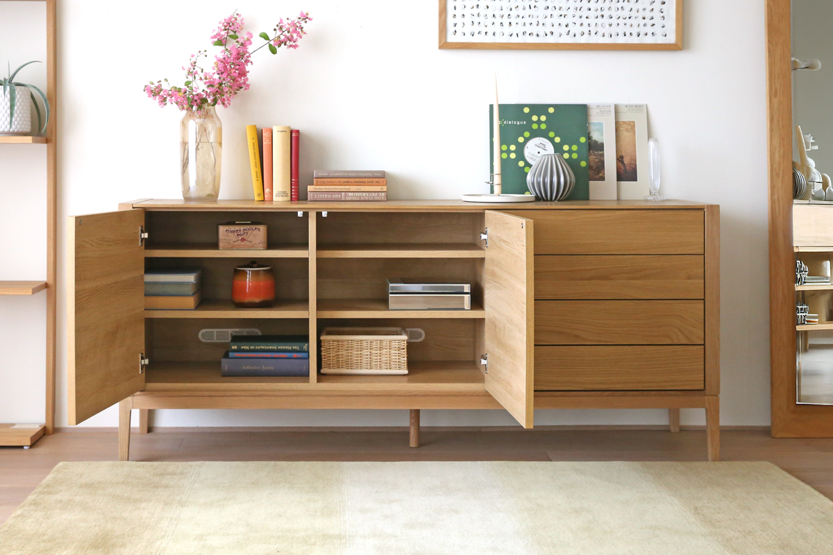 モル 170サイドボード OAK(W170×D43×H75cm)税込￥238,000 | 高野木工