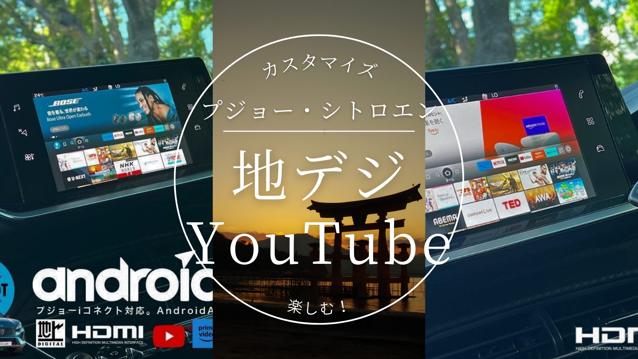 プジョー／シトロエンのナビを進化！車内エンタメ革命！HDMI入力新設で