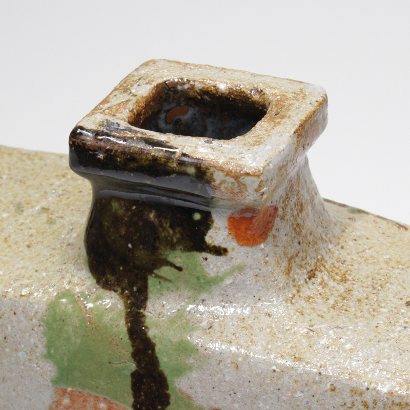 河井寛次郎 三色扁壺 - 瀧屋美術 -鎌倉の美術品専門店 販売・買取・査定