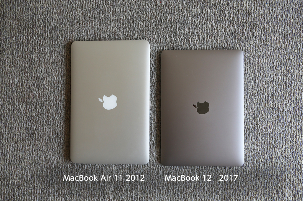 MacBook 2017 買ってみました。MacBookAir 11インチと比べて思うこと