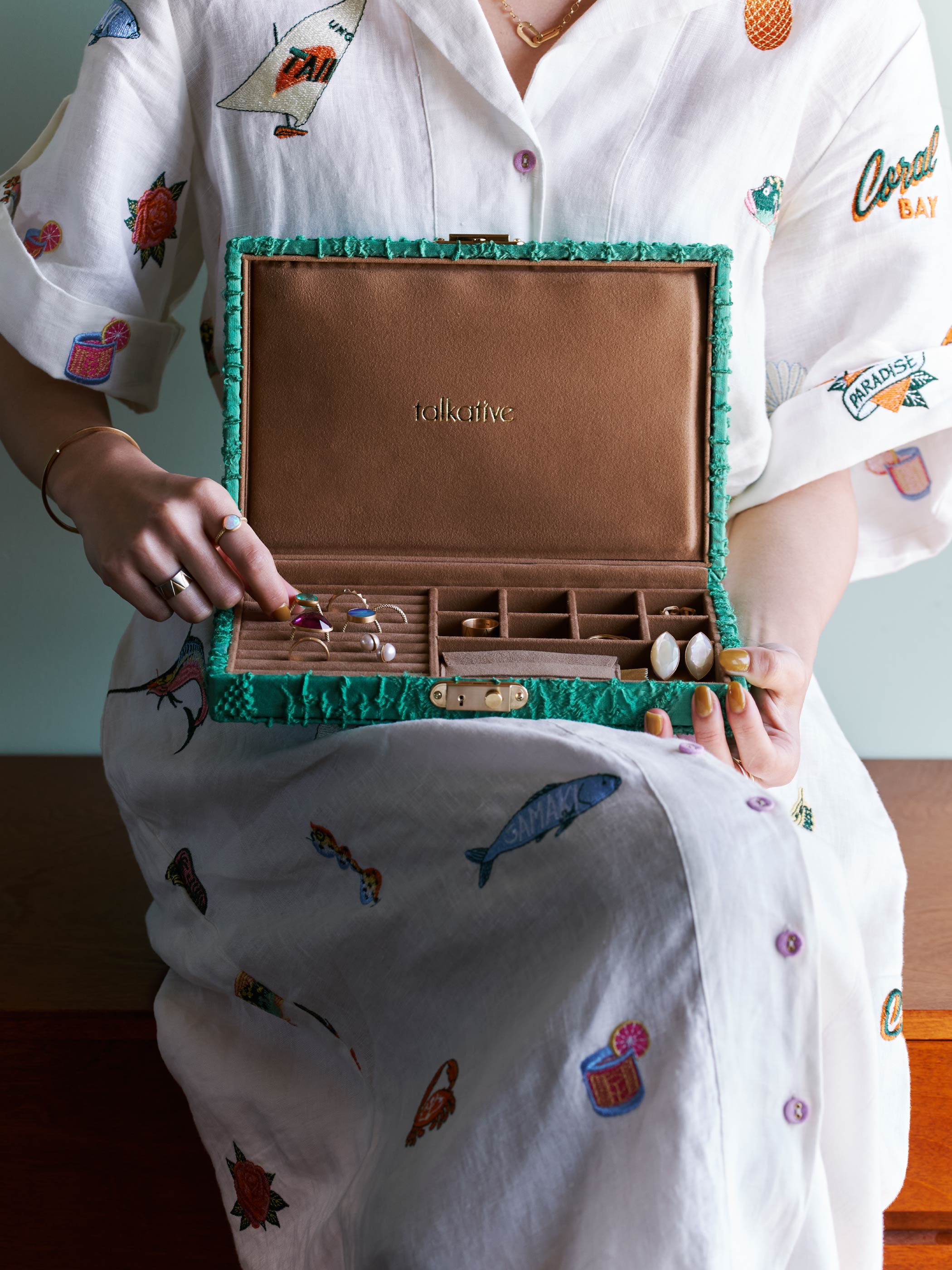 JEWELRY BOX / M / Marine White