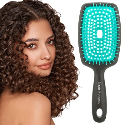 Curl Keeper Flexy Brush - Grey & Turquiose | Perfect Hair Brush