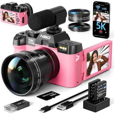 NBD 5K Digital Camera 48MP AF/MF Vlogging Camera for YouTube with