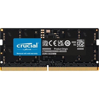 Crucial 64GB (2x32GB) DDR5 5600MHz 262pin SoDIMM Laptop Memory