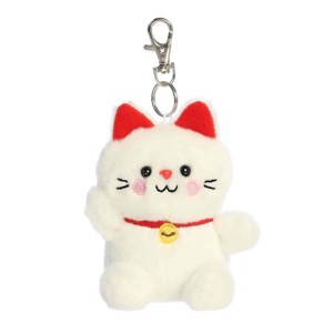 Aurora Mini Kota Lucky Cat Palm Pals Adorable Clip-On White 4.5
