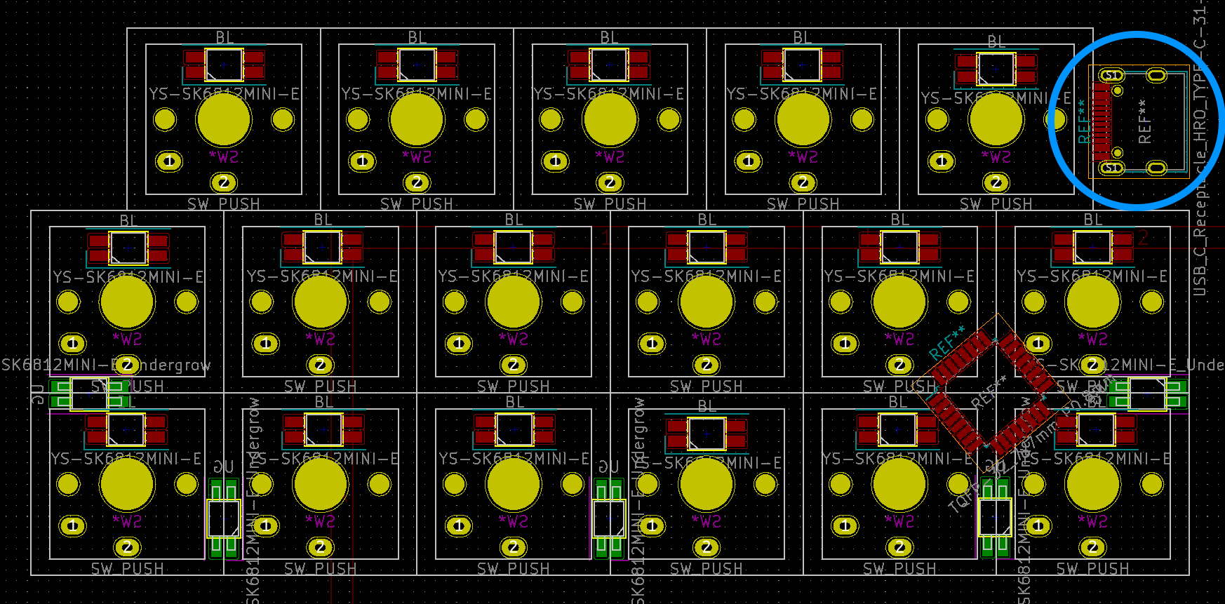 ATmega32u2直付けのキーパッドを作ろう！