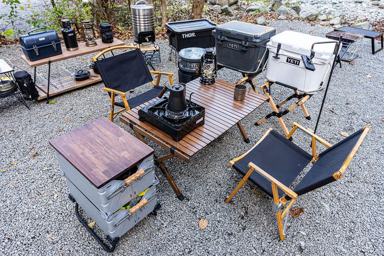 レビュー】ハイランダーのウッドロールトップテーブル2はキャンプの