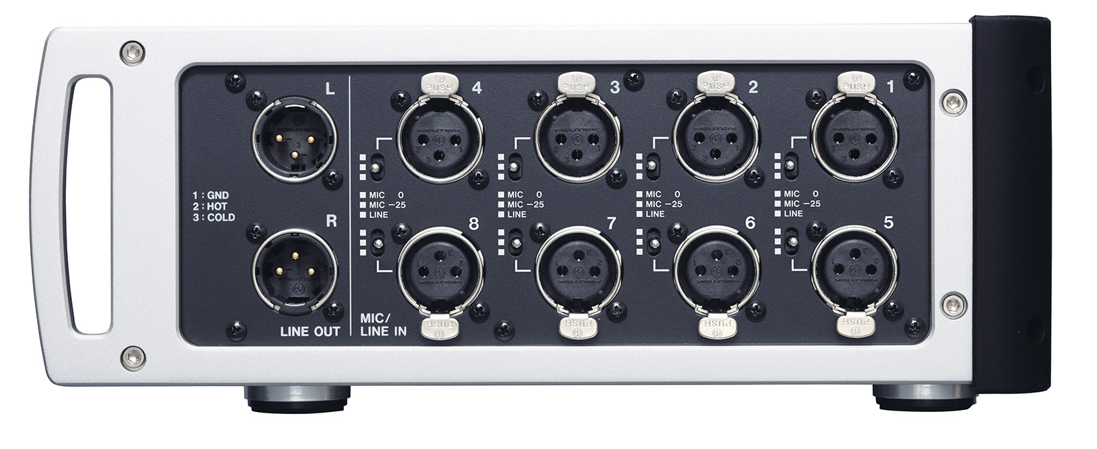 HS-P82 | 8-Track Pro Field Recorder | TASCAM - United States