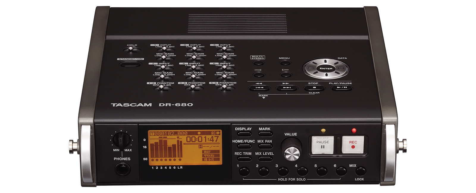 DR-680 | 8-track Portable Digital Recorder | TASCAM - United States