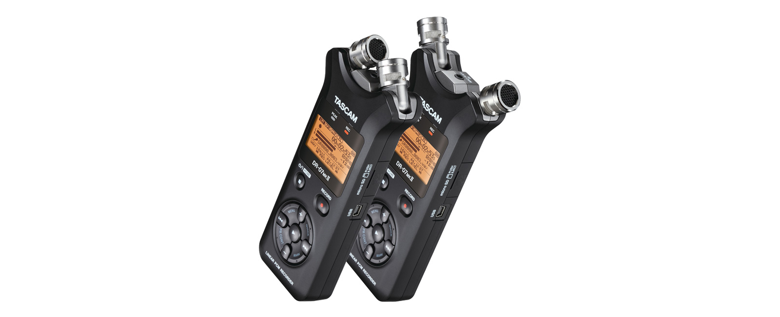 DR-07MKII | Portable Digital Recorder with Adjustable Microphones