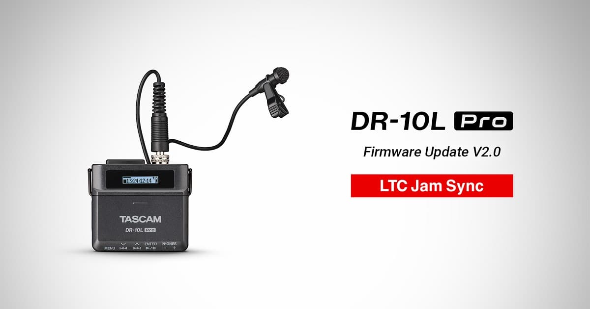 32ビットフロート録音対応ピンマイクレコーダー『DR-10L Pro』タイム