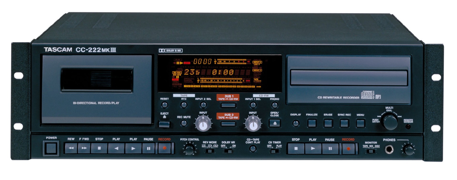 CC-222MKIII | 業務用CDレコーダー/カセットデッキ | TASCAM (日本)