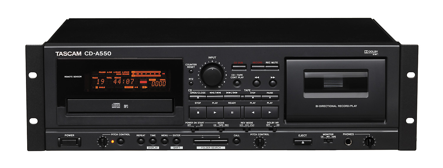 CD-A550 | 業務用CDプレーヤー/カセットデッキ | TASCAM(日本)