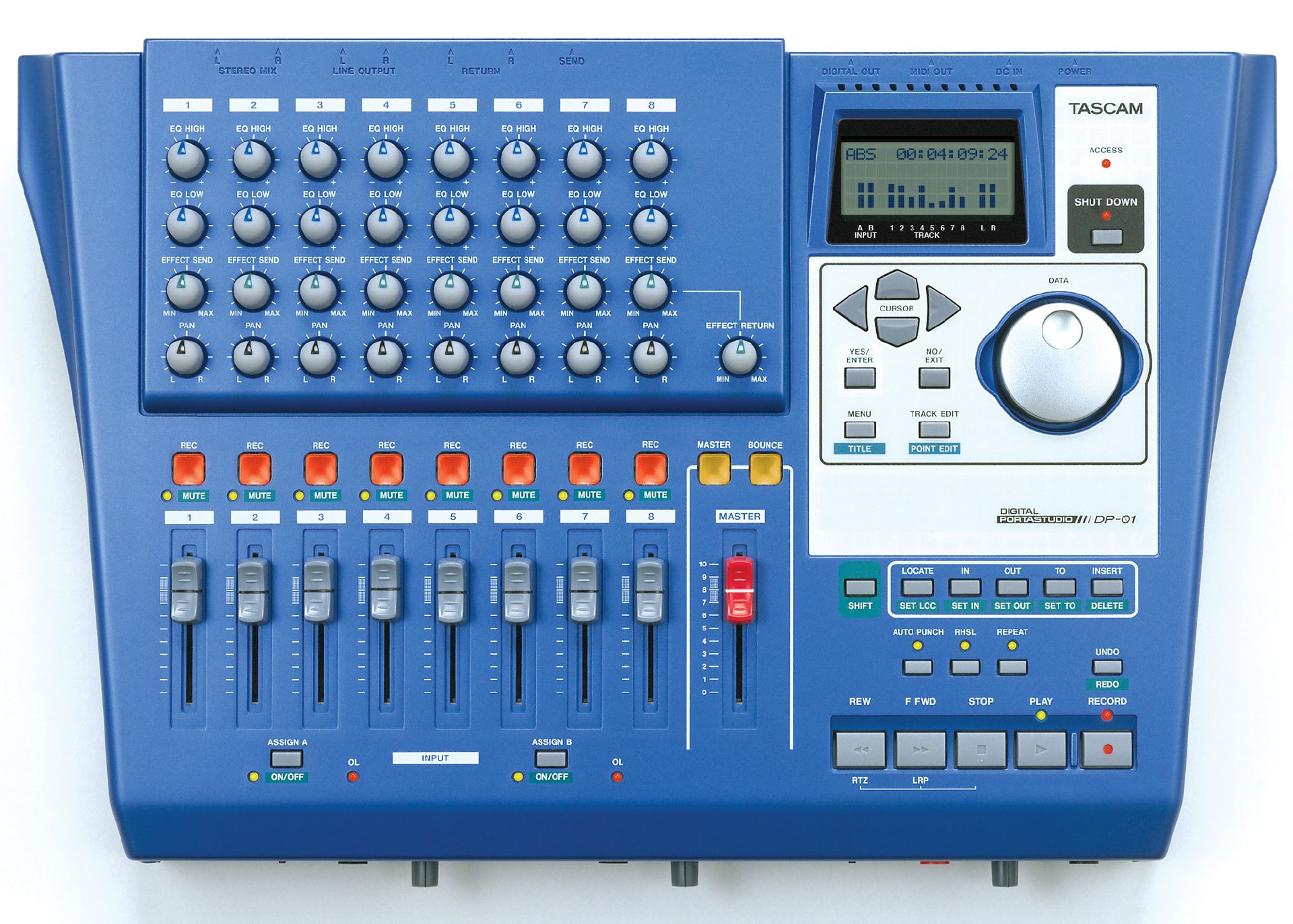 DP-01 | 8トラックHDD MTR | TASCAM (日本)