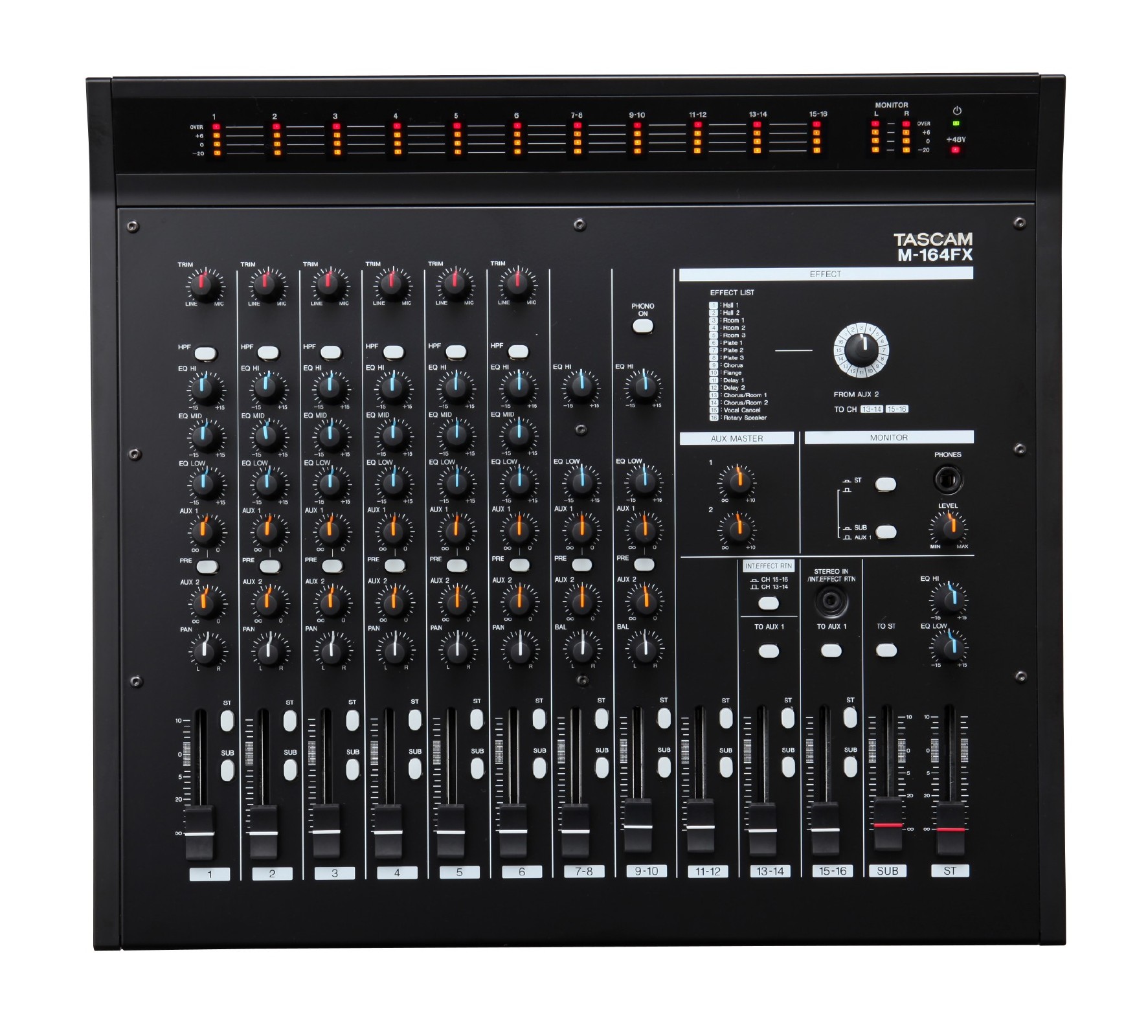 M-164FX | 16チャンネルアナログミキサー | TASCAM (日本)