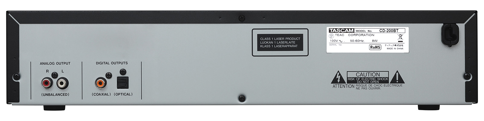 CD-200BT | Bluetooth®レシーバー搭載 業務用CDプレーヤー | TASCAM (日本)