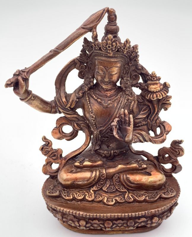 ◇文殊菩薩（マンジュシュリー）像◇仏教 チベット ◇アンティーク風