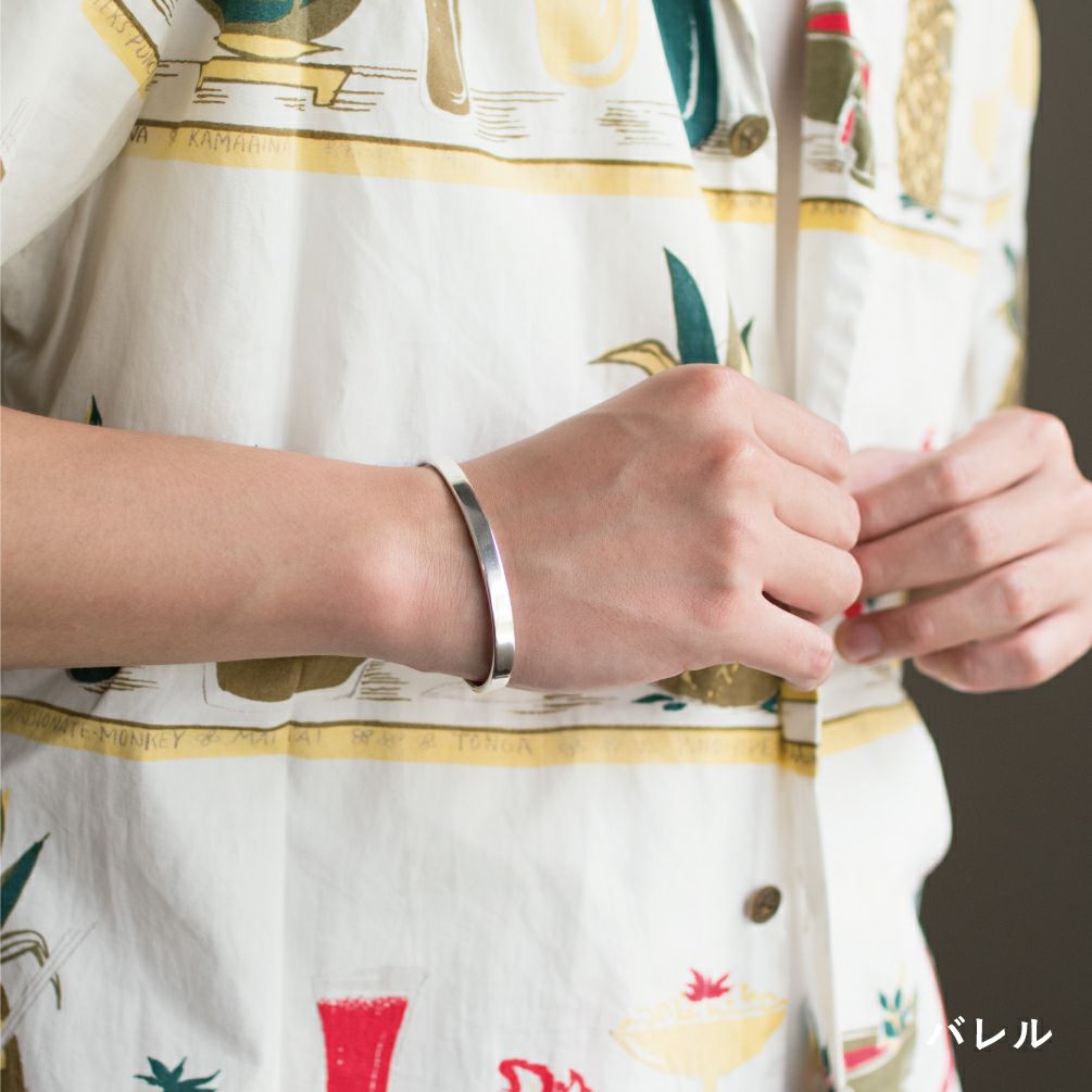 バングル メンズ Press950 シルバー 名入れ可 Tps-167 | TAVARAT公式