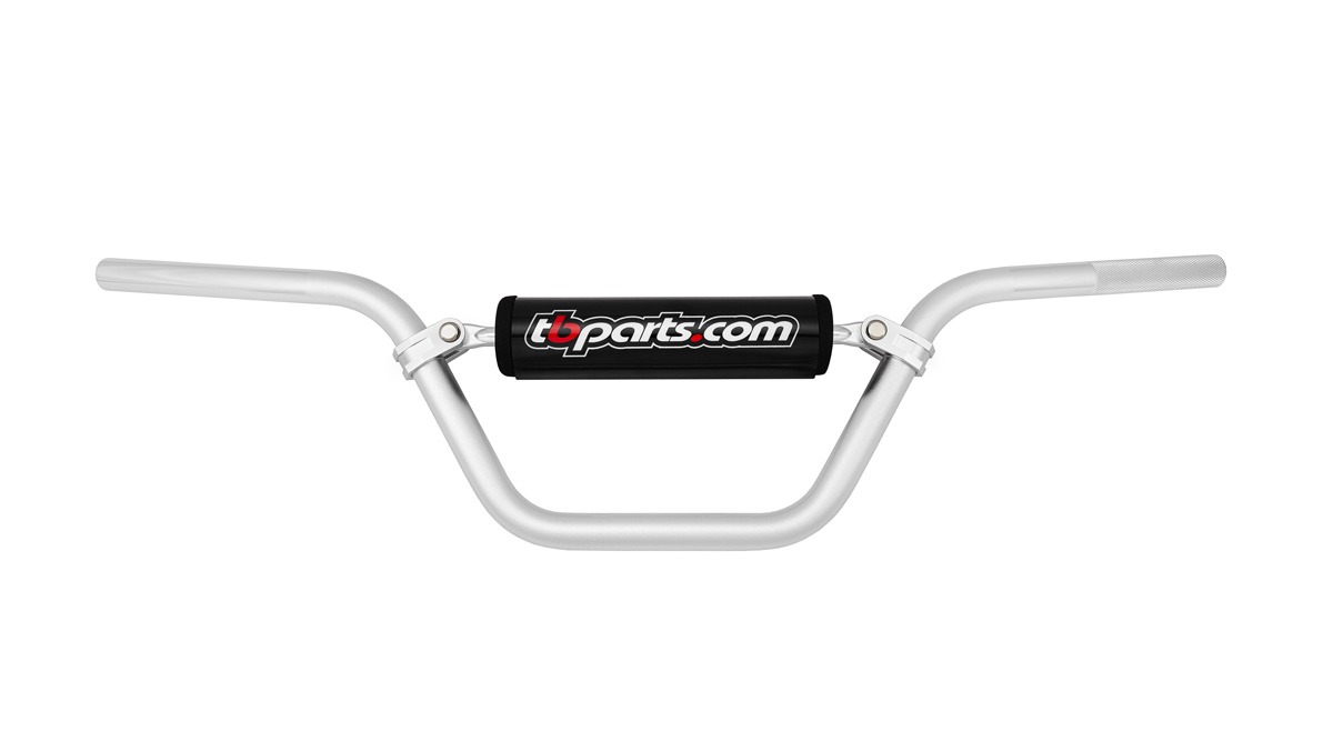 TB High Rise MX Handlebar, Silver - 7/8