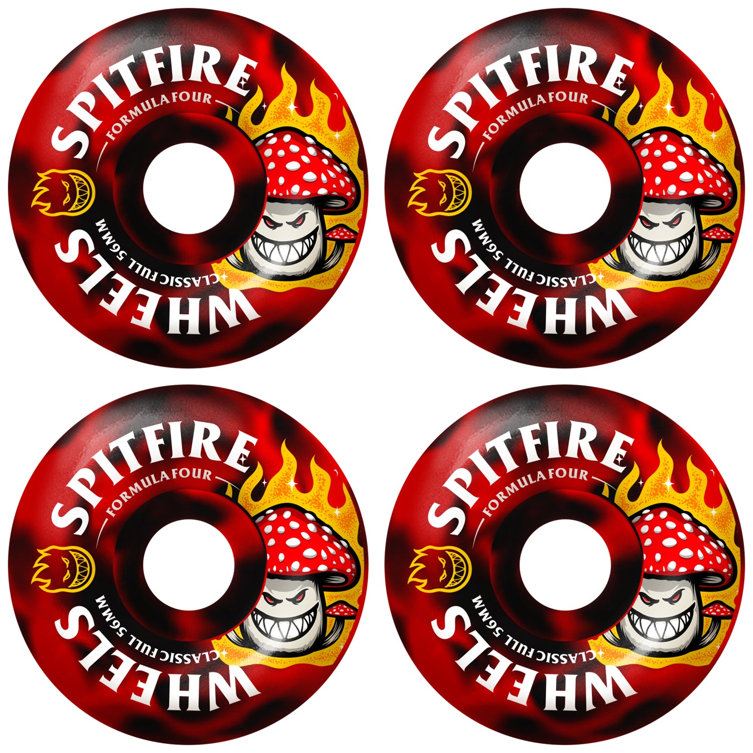 Spitfire Skateboard Wheels 56mm F4 Shroom Bighead Classic Full 99A