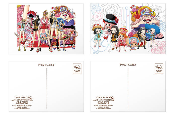 TGC熊本 ONE PIECE コラボカフェ限定 缶バッジ アクリルキーホルダー