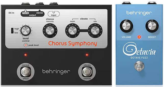 BEHRINGERからCE-1系コーラス＆オクターブファズが登場！伝説の名機を