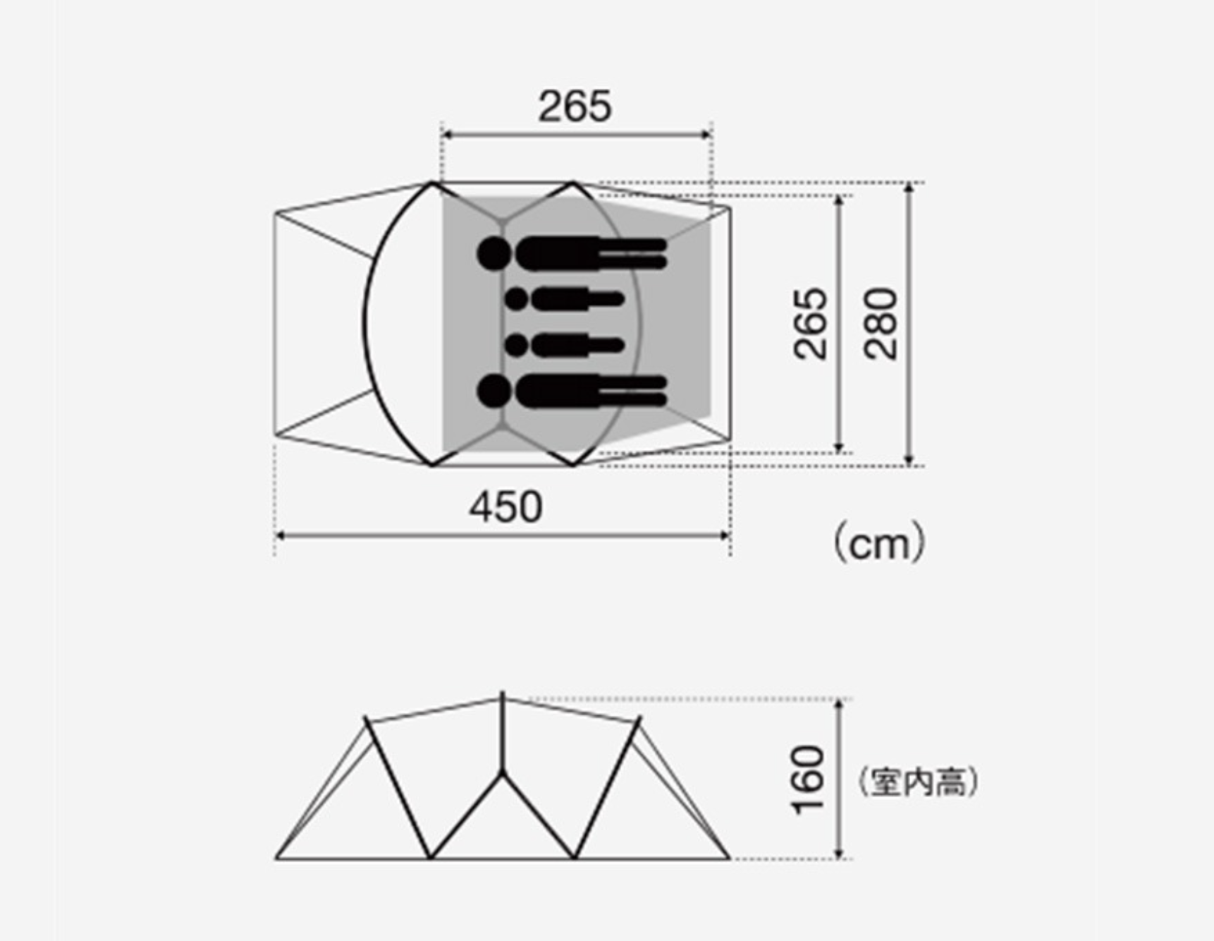 ランドネストドームMテントタープセット/snowpeak - TENT MONSTER RENTAL
