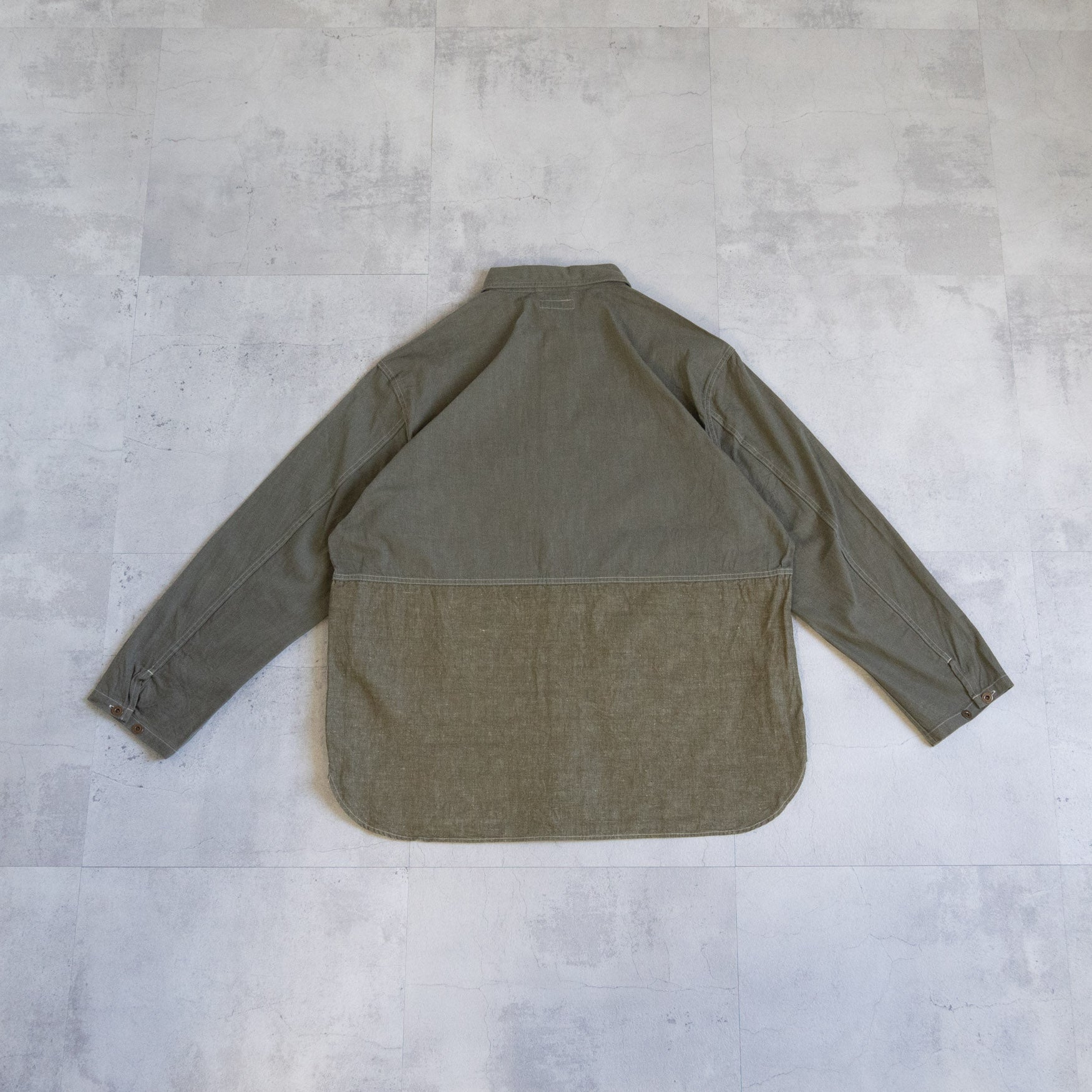 UTILITY SHIRT TYPE2 - 10oz DENIM- GREEN - – TENG STORE OSAKA